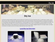 Tablet Screenshot of dryicestore.net